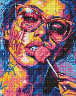 Diamond Painting - Mädchen mit einem Bonbon ©art_selena_ua