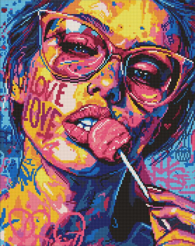 Diamond Painting - Mädchen mit einem Bonbon ©art_selena_ua