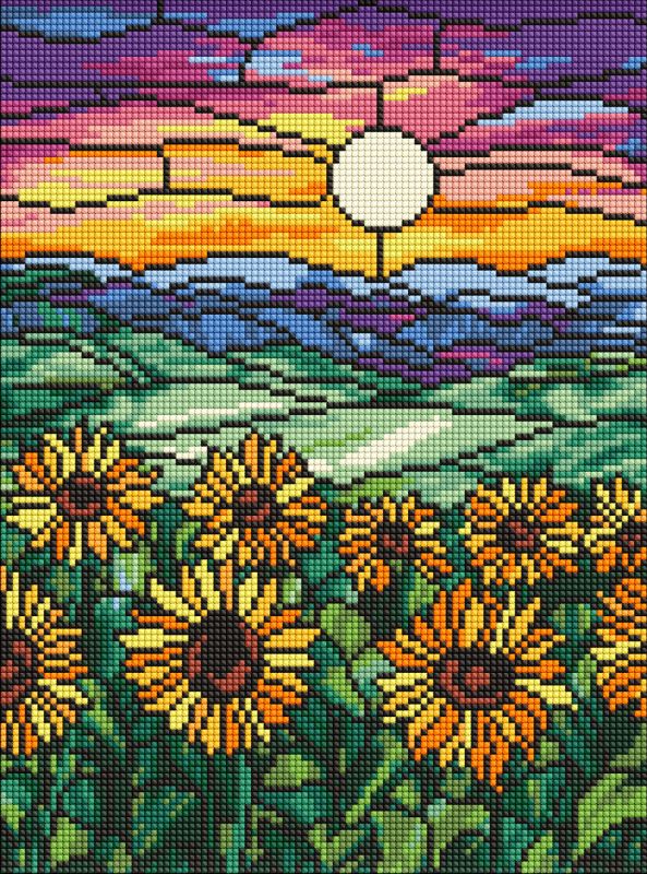 Diamond Painting - Ein Feld voller Sonnenblumen ©art_selena_ua