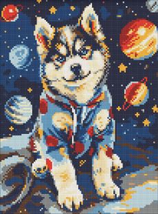 Diamond Painting - Kosmischer Husky ©art_selena_ua