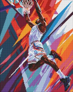Diamond Painting - Dynamischer Slam Dunk ©art_selena_ua