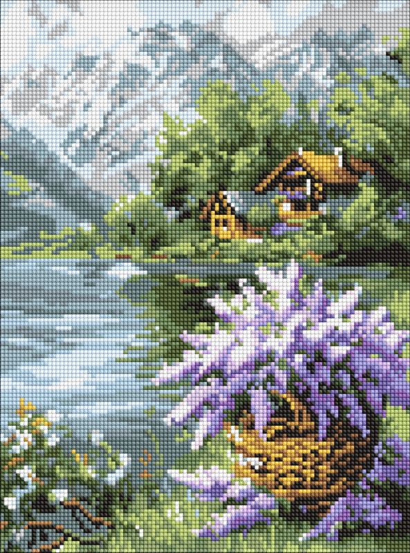 Diamond Painting - Fliederkorb ©art_selena_ua