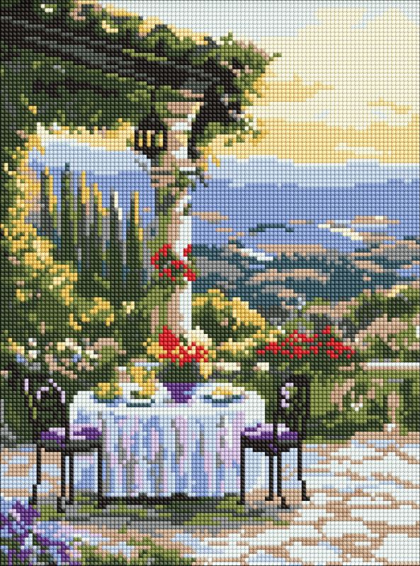 Diamond Painting - Ein malerisches Abendessen ©art_selena_ua