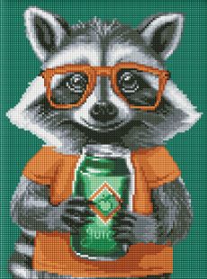 Diamond Painting - Niedlicher Waschbär ©art_selena_ua