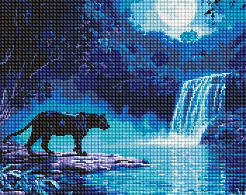 Diamond Painting - Ein nächtliches Raubtier ©art_selena_ua