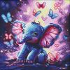 Diamond Painting - Ein sorgloser Elefant ©art_selena_ua