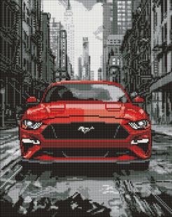 Diamond Painting - Der rote Mustang ©art_selena_ua