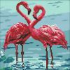 Diamond Painting - Strahlende Flamingos ©art_selena_ua