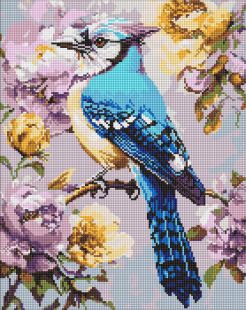 Diamond Painting - Der Eichelhäher in Pfingstrosen ©art_selena_ua