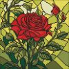 Diamond Painting - Buntglasfenster. Rose ©art_selena_ua