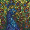 Diamond Painting - Buntglasfenster. Pfau ©art_selena_ua