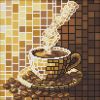 Diamond Painting - Buntglasfenster. Kaffee ©art_selena_ua