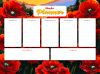 Magnetischer Planer mit Diamantmosaik - Mohnblumen ©art_selena_ua