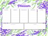 Magnetischer Planer mit Diamantmosaik - Lavendel ©art_selena_ua