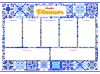 Magnetischer Planer mit Diamantmosaik - Muster ©art_selena_ua