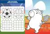 Malbuch mit Aufklebern - Capybara und Sport
