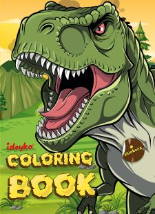 Malbuch mit Aufklebern - Die Welt der Raubdinosaurier