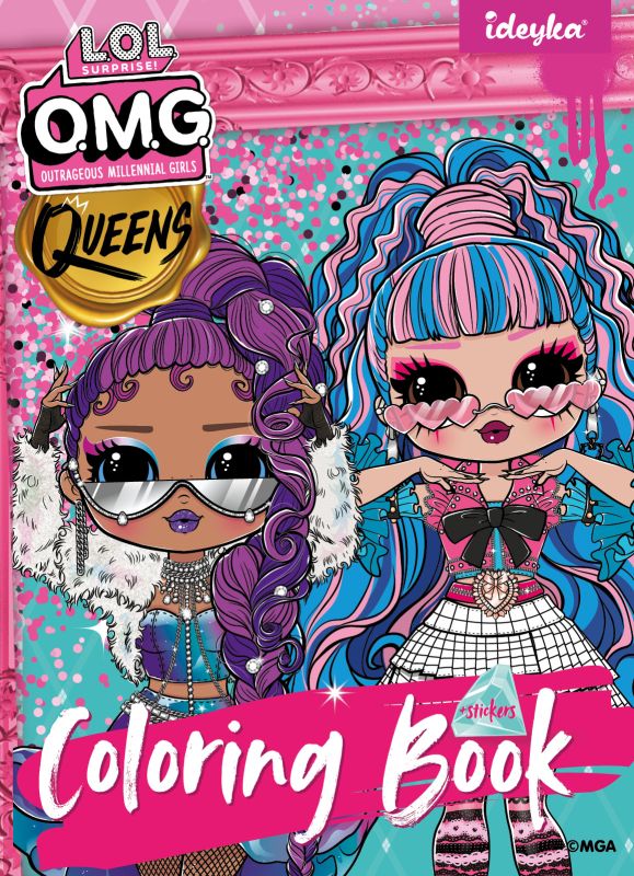 Malbuch mit Aufklebern - L.O.L O.M.G. Queens