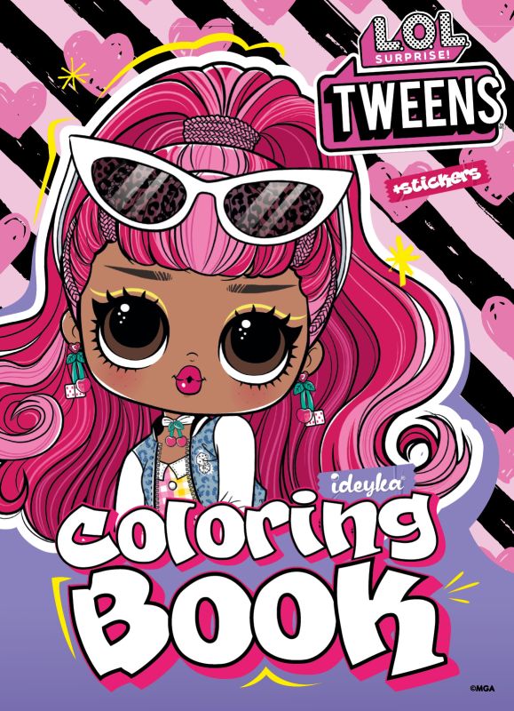 Malbuch mit Aufklebern - Tweens Cherry