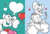 Malbuch mit Aufklebern - Tom und Jerry: Valentinstag ©Warner Bros.