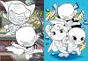 Coloring book with stickers - Super Friends ©Warner Bros.