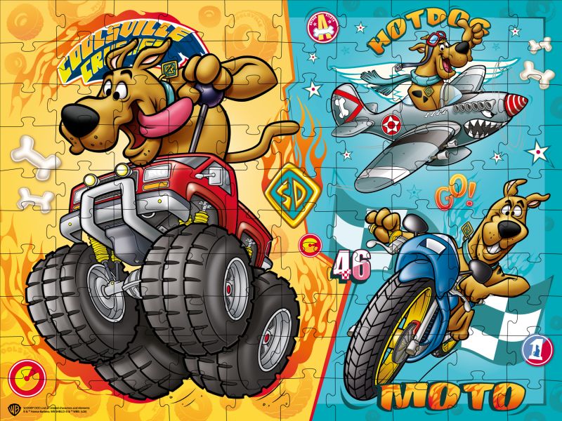 Puzzles Scooby-Doo: Schneller als der Wind, 100 Teilen ©Warner Bros.
