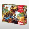 Puzzles Tyrannosaurus im Jeep, 100 Teilen ©art_selena_ua