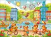 Puzzles Capybara in der Großstadt, 60 Teilen ©art_selena_ua