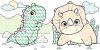 Wasser-Malbuch - Dinosaurier ©art_selena_ua
